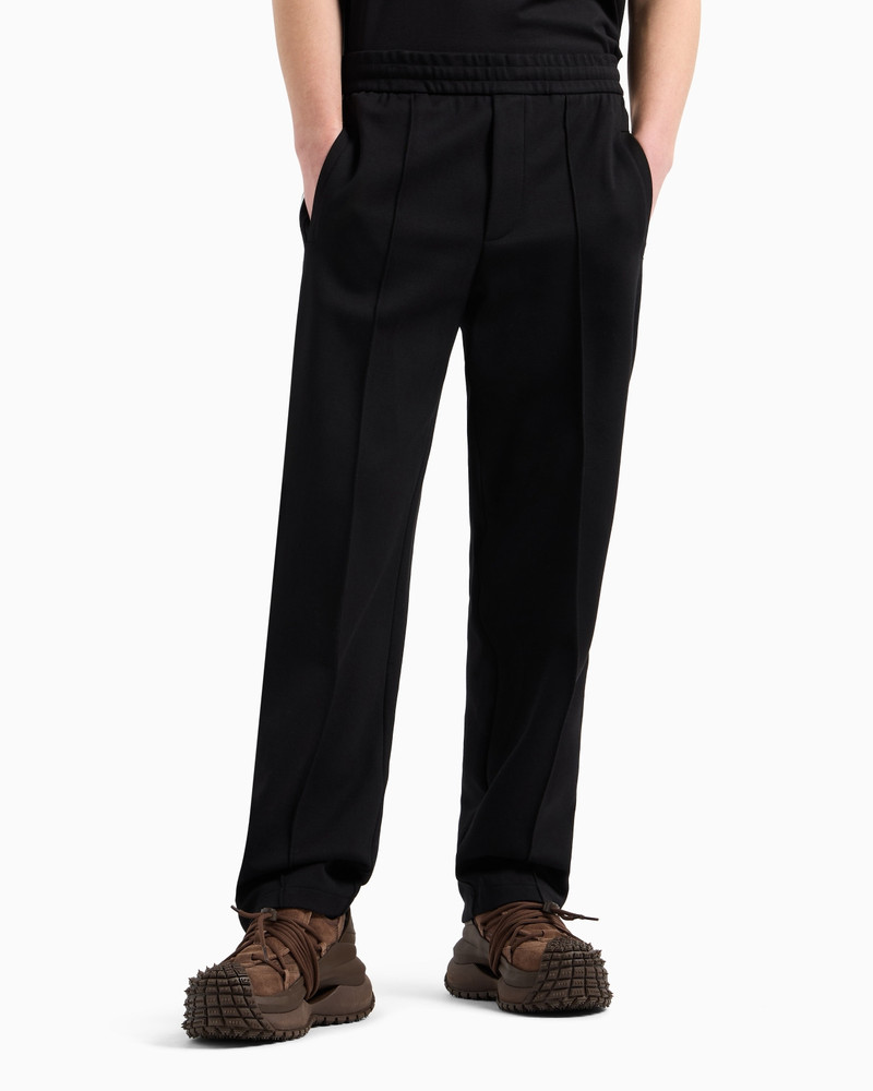 EMPORIO ARMANI JERSEY TROUSERS WITH LOGO BANDS outlook