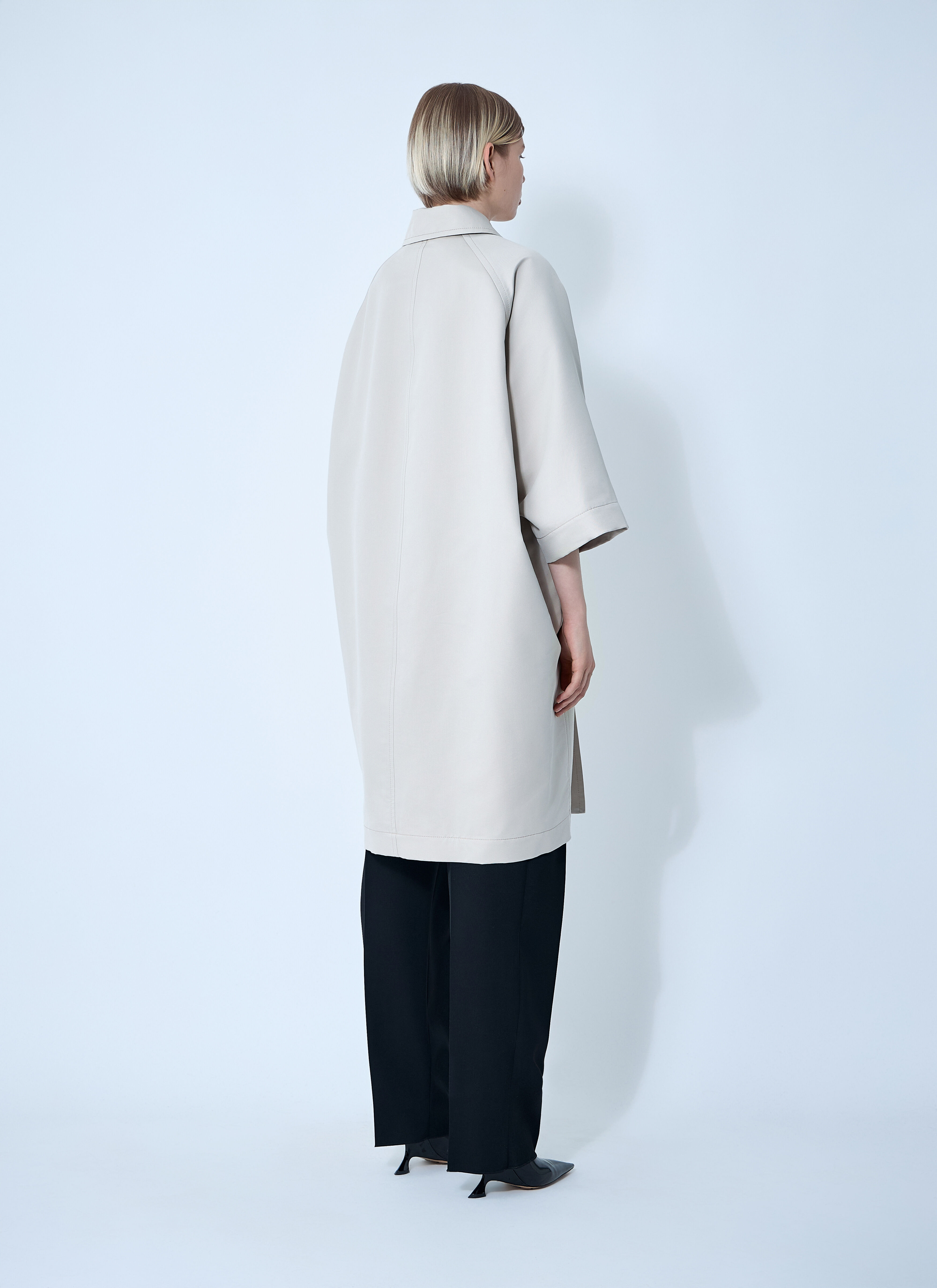 Silk-And-Cotton-Blend Coat - 4