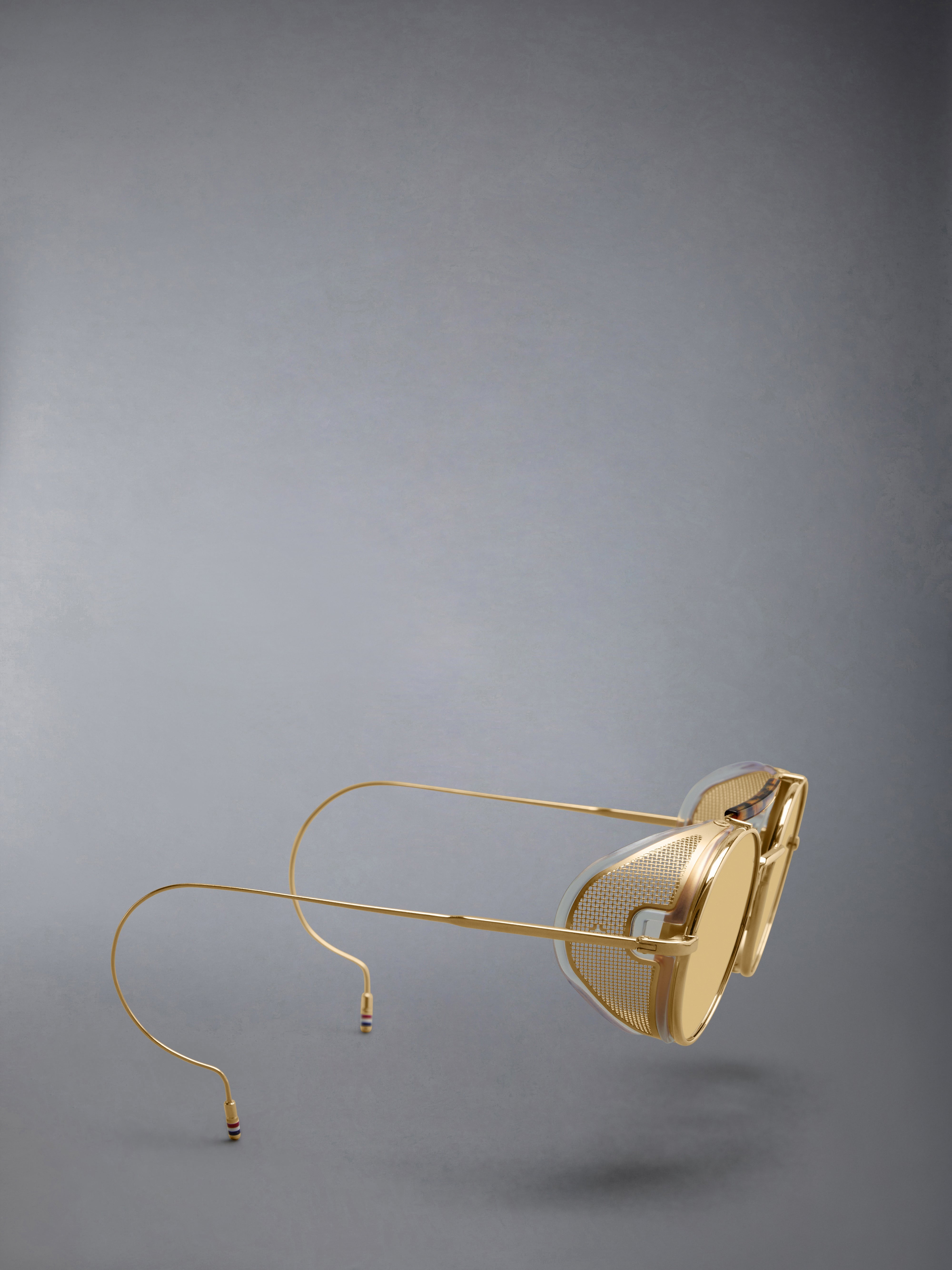 LIMITED EDITION ACETATE AND TITANIUM ROUND SUNGLASSES - 4