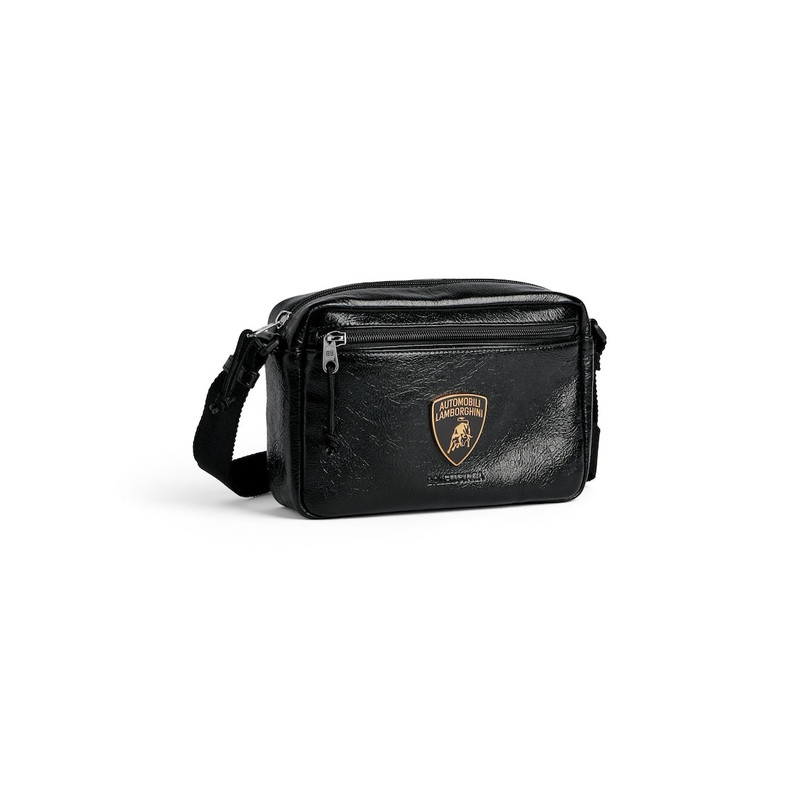 Men's Balenciaga | Automobili Lamborghini Explorer Shoulder Bag  in Black 2