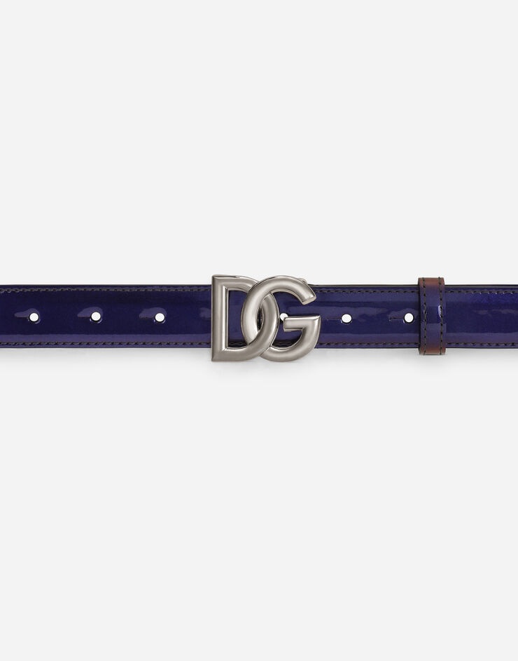 Iridescent patent leather belt - 3