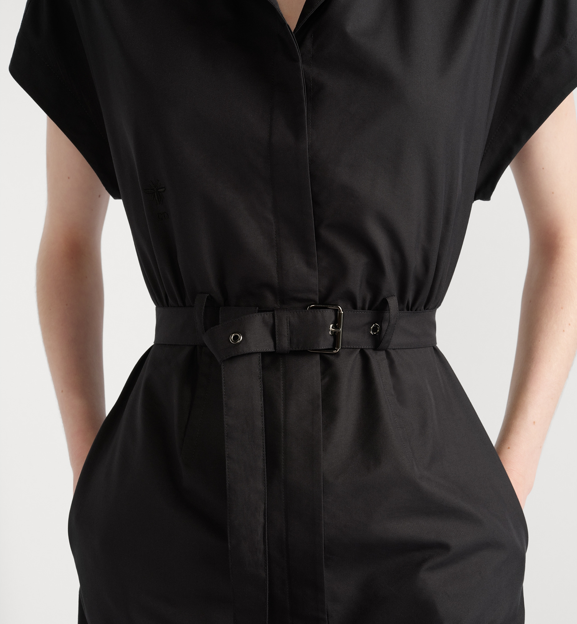 Mid-Length Belted Dress - 5