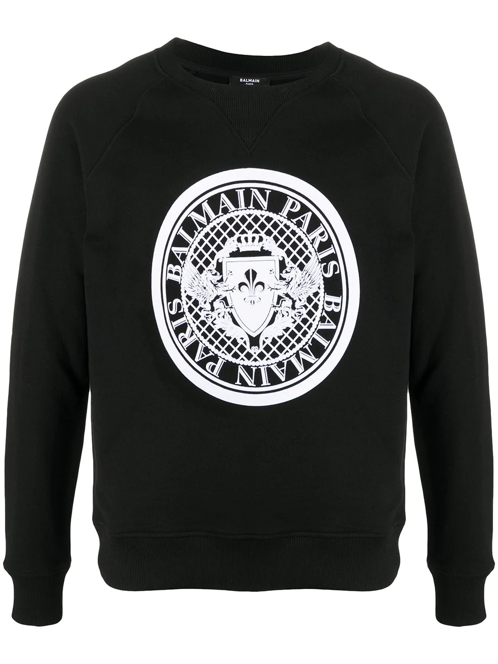 logo-print cotton sweatshirt - 1