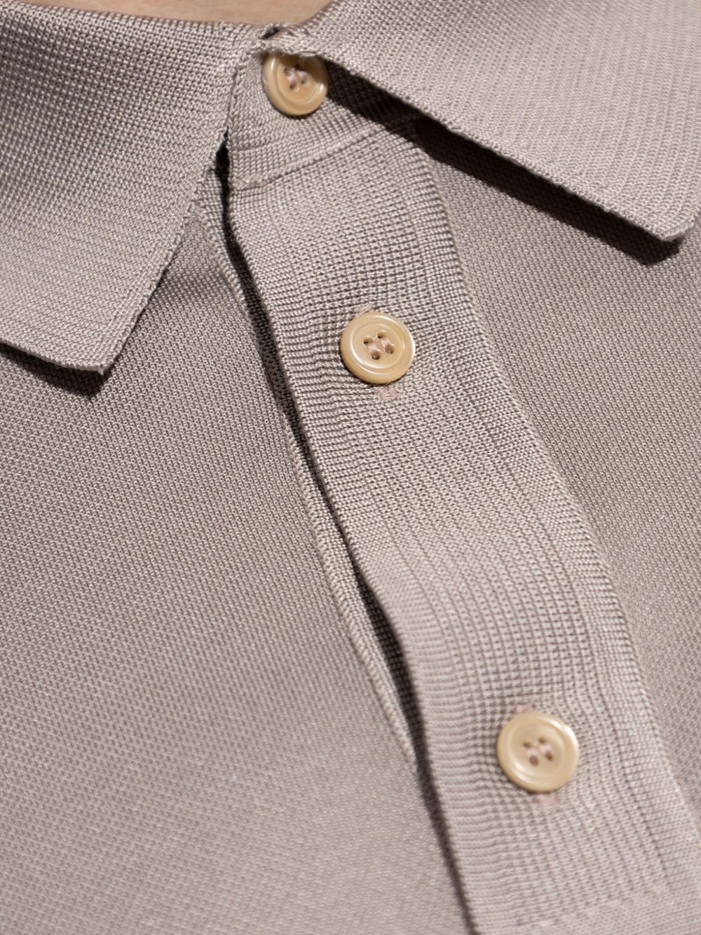 silk polo shirt - 5