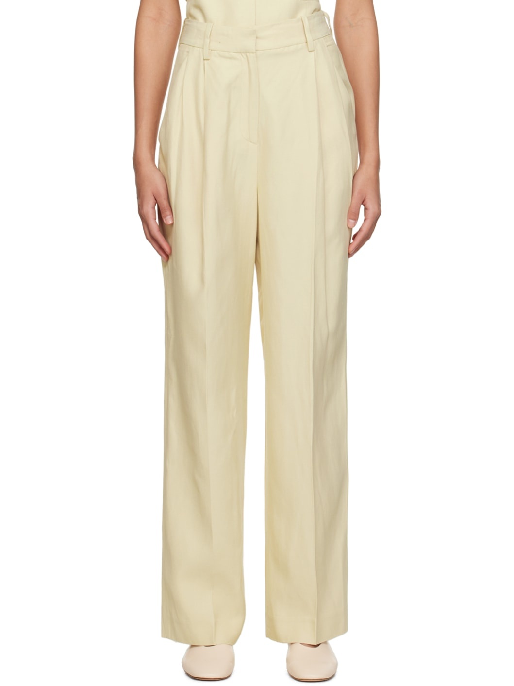 Beige Cadar Trousers - 1