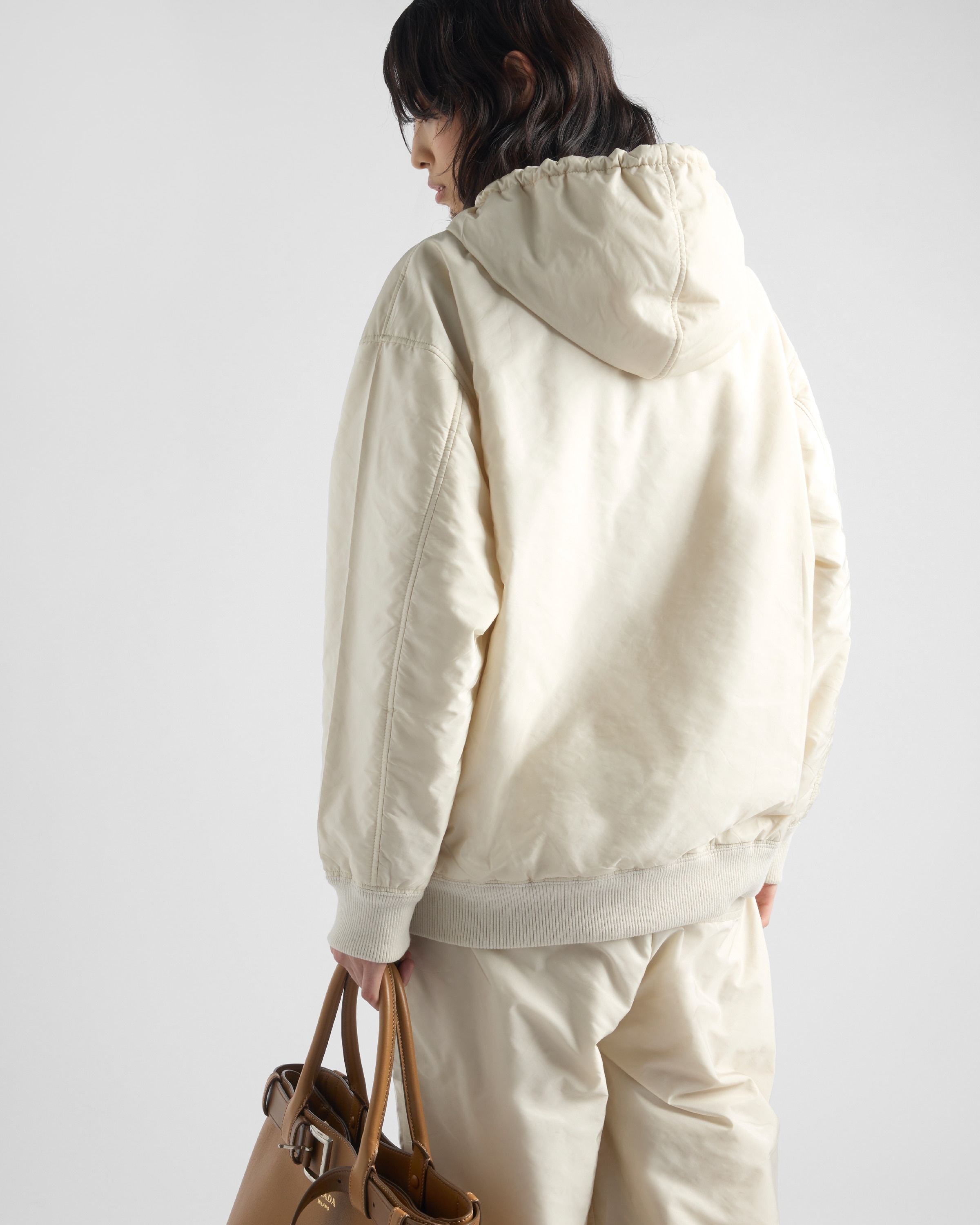Lightweight hooded Re-Nylon blouson jacket - 5