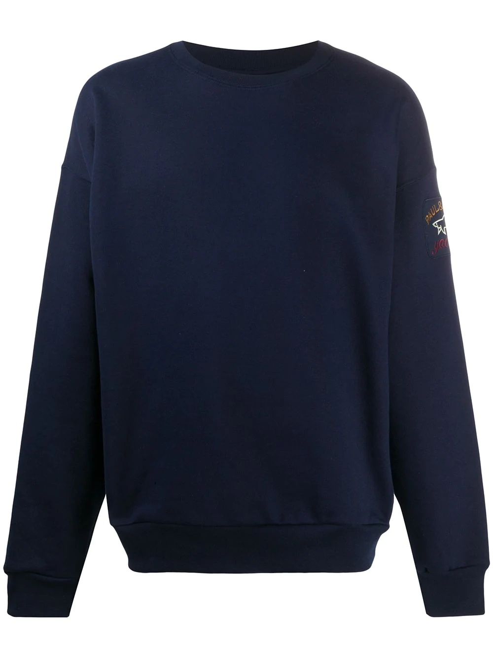 long sleeve rear logo print jumper - 1