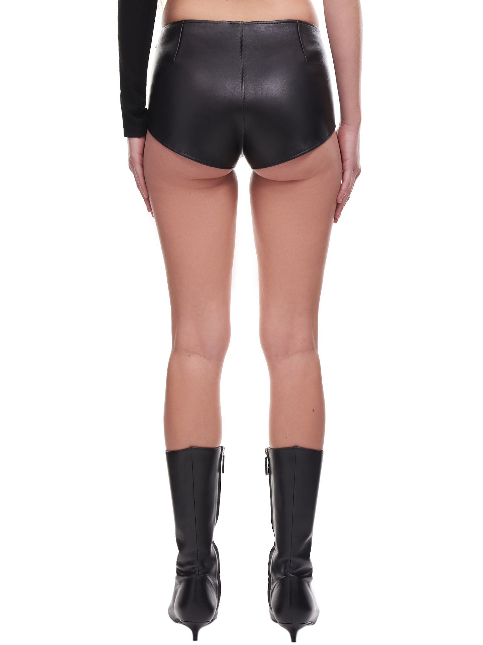 Mini Leather Shorts - 3