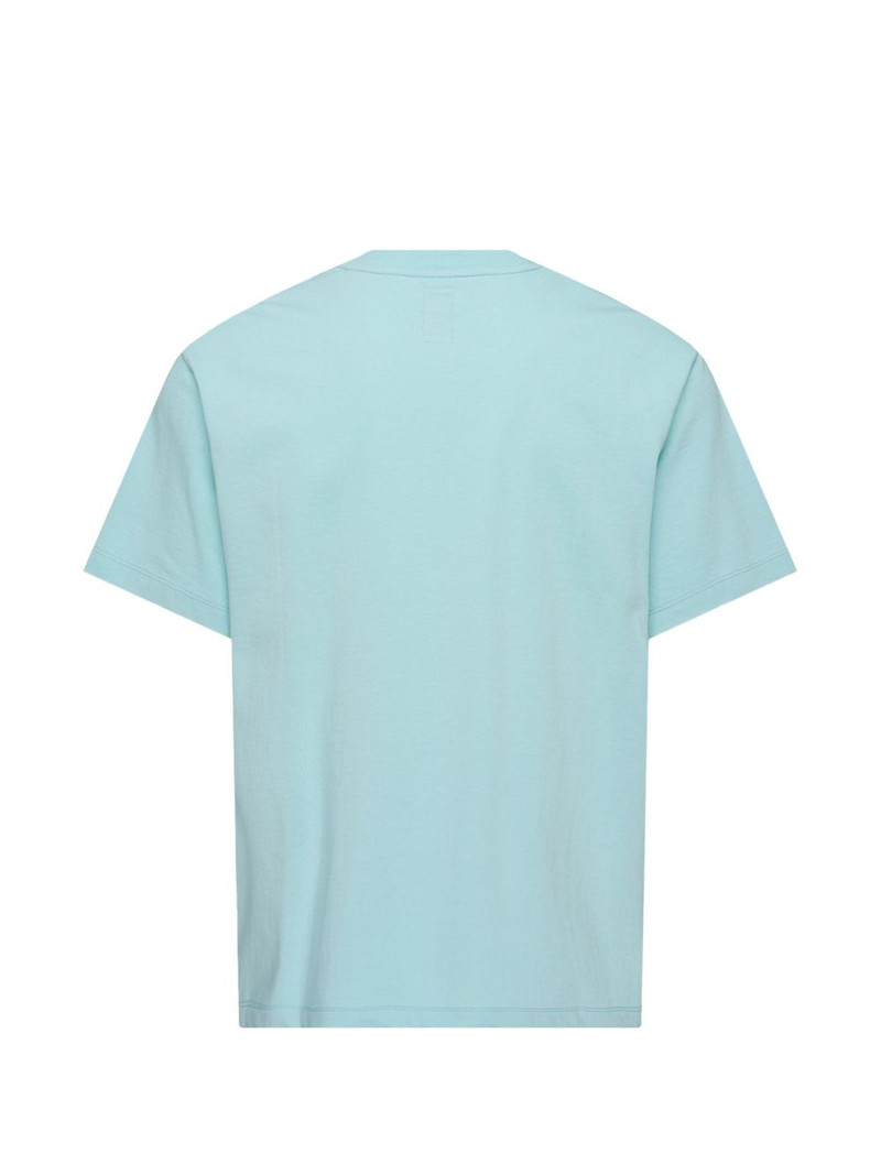 vowels floral-embroidered T-shirt outlook