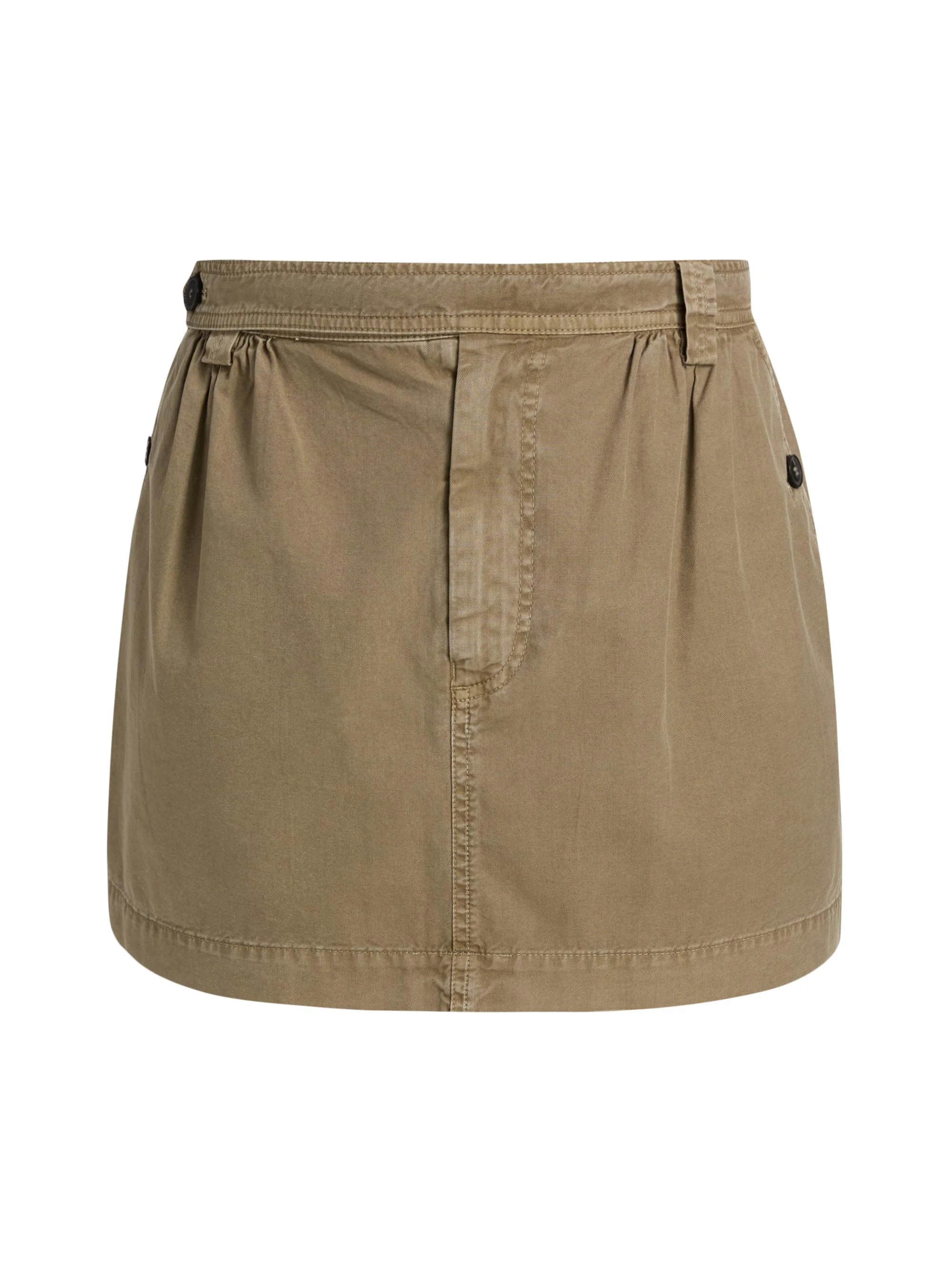 Women's The Utility Cotton Miniskirt - Army - 1