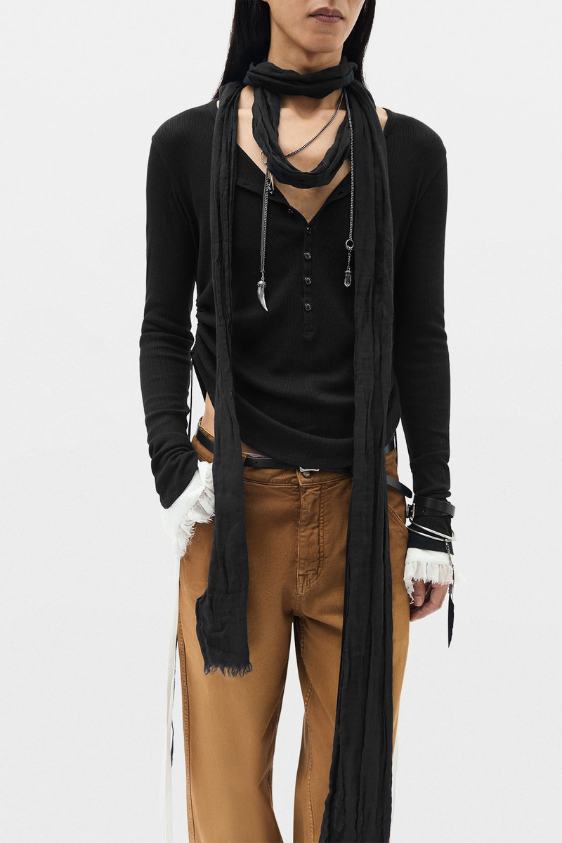 Jara Long Wrinkled Scarf 4