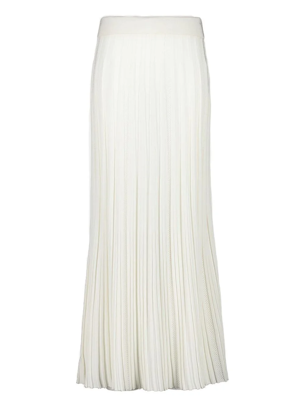 pleated knitted maxi skirt - 1