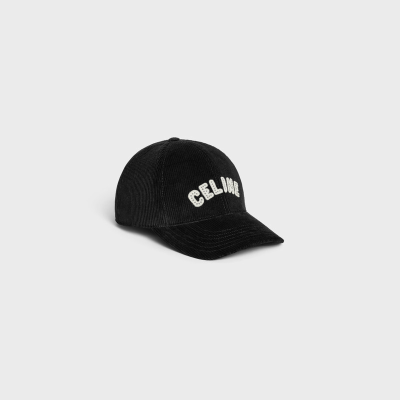 celine baseball cap in corduroy 1