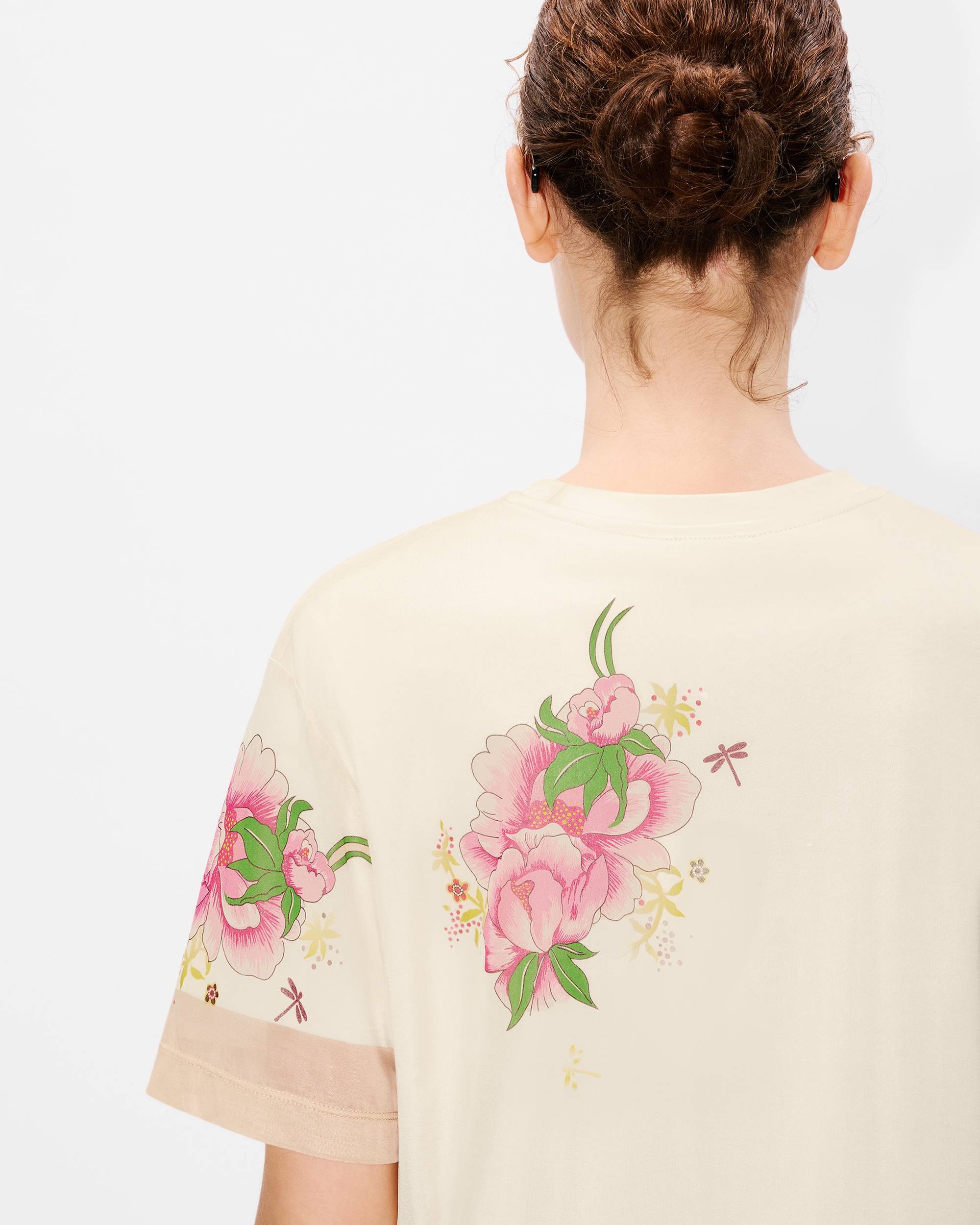 'KENZO Peonies' loose T-shirt - 7