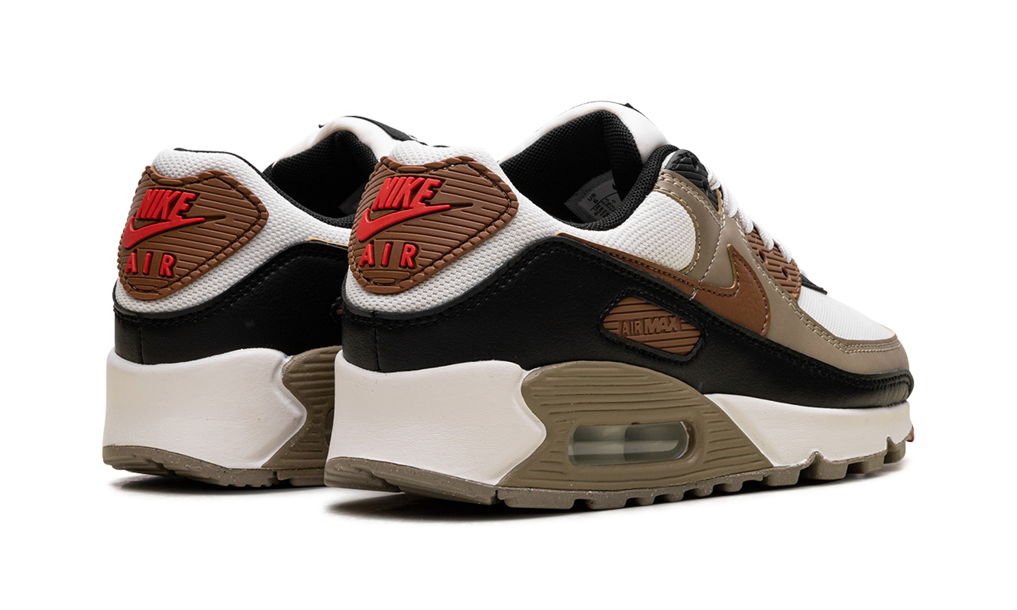 Air Max 90 WMNS "Phantom Black Fire Red Light British Tan" - 3