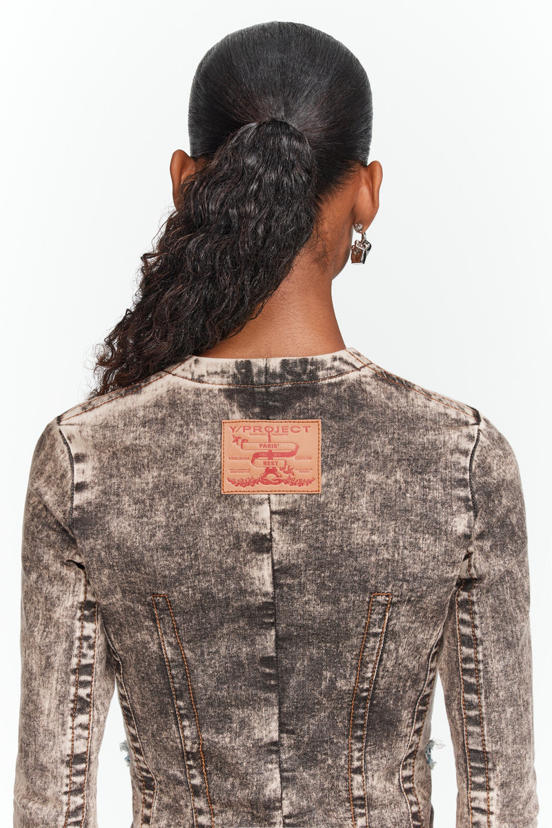 Paris' Best Patch Slim Denim Jacket 6