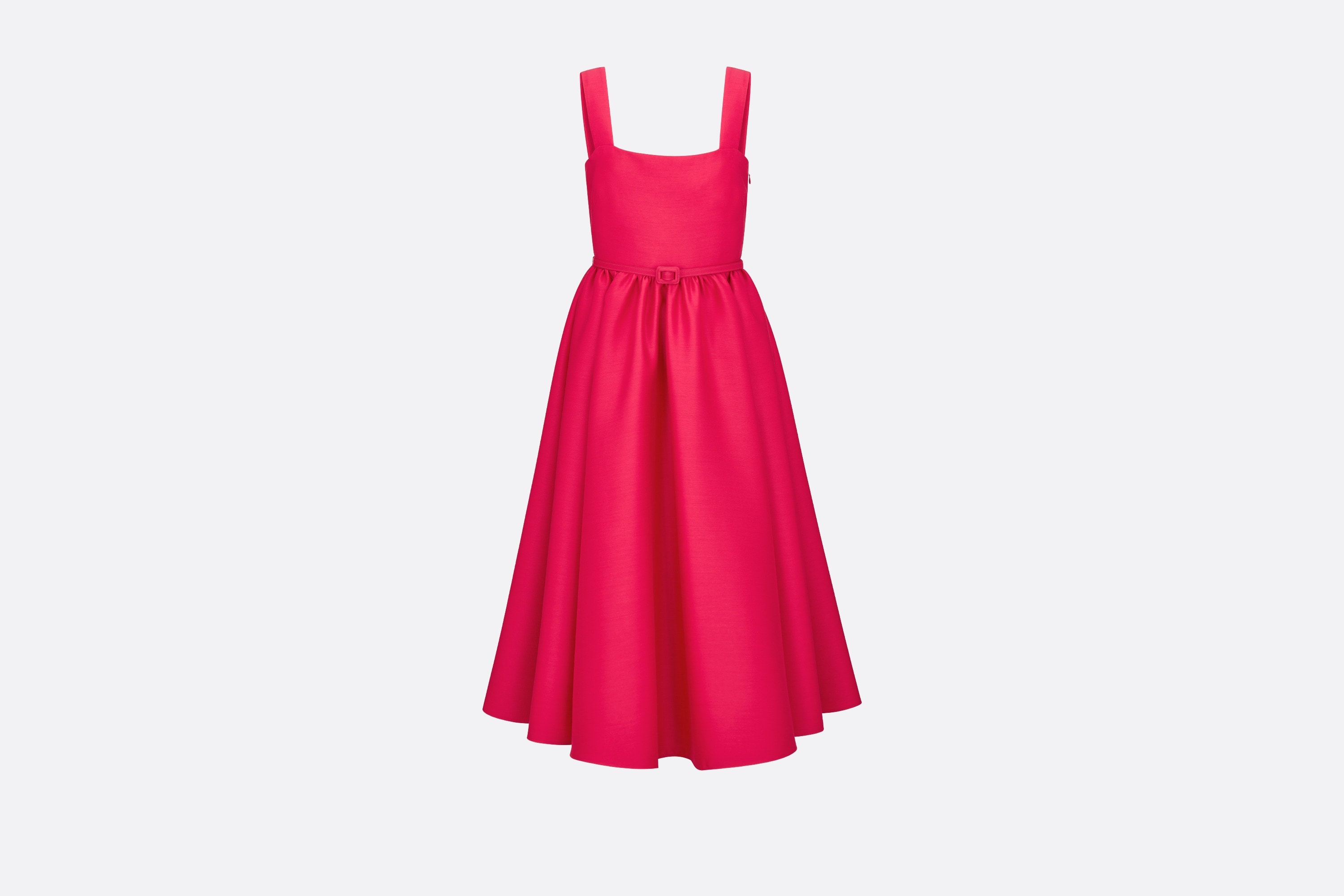 Mid-Length Belted Dress - 1