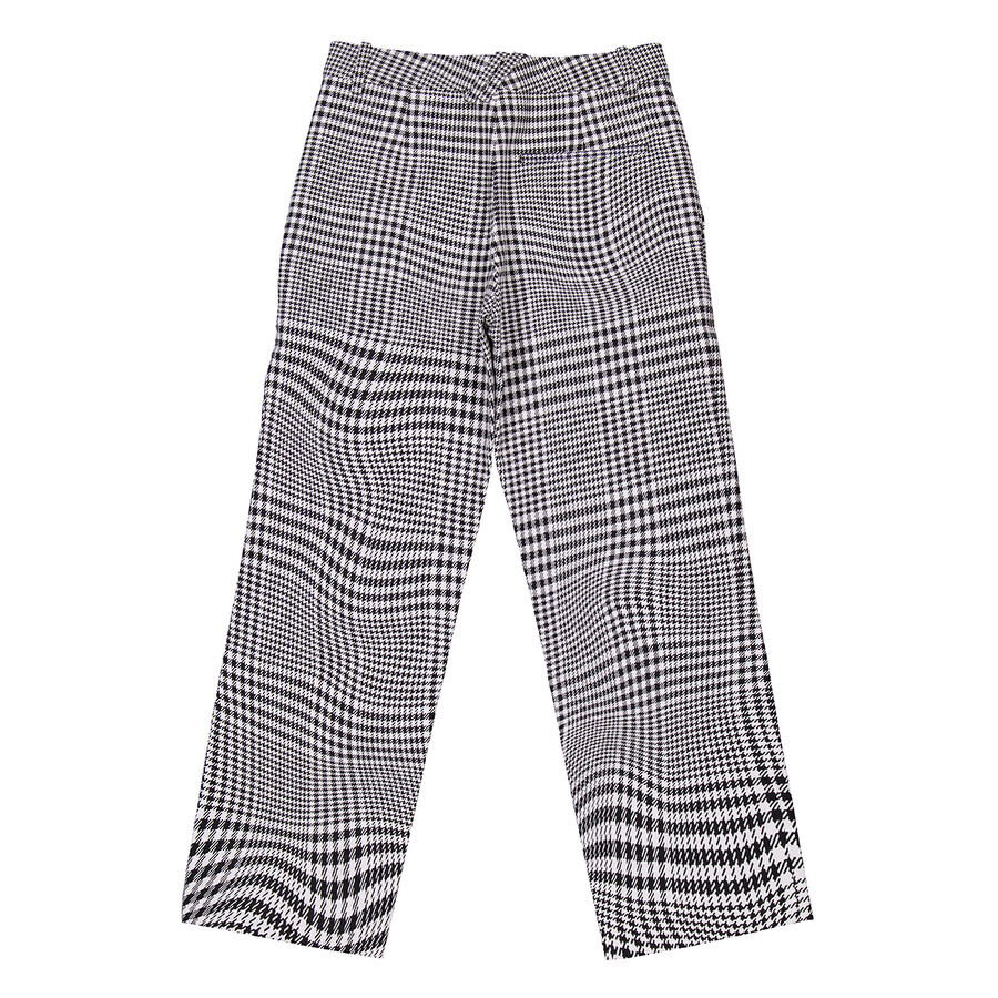 Burberry Monochrome Vintage Check Trousers - 6