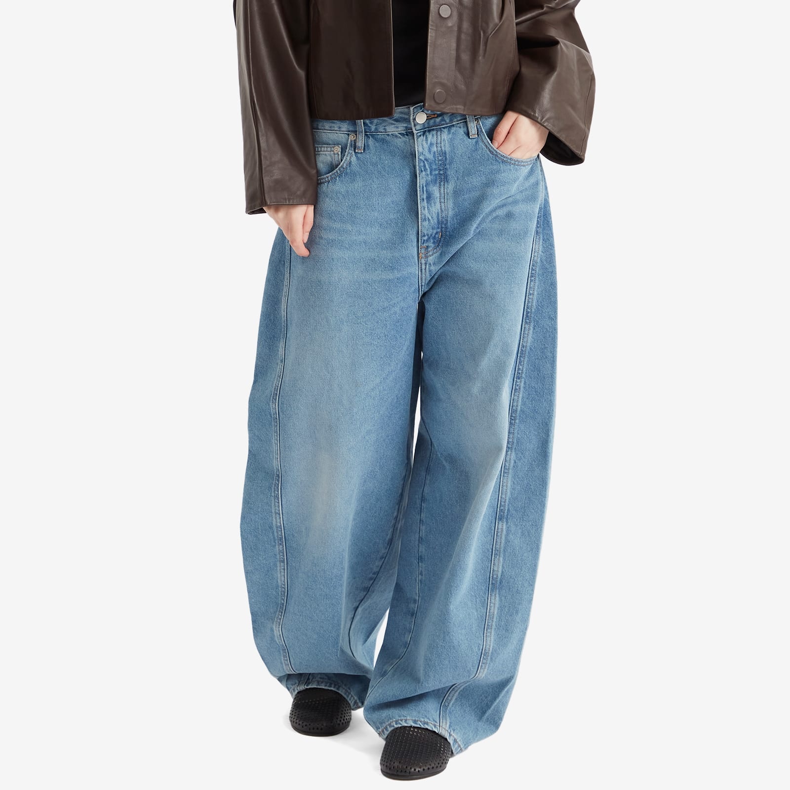 St. Agni Mid Rise Balloon Jeans - 2