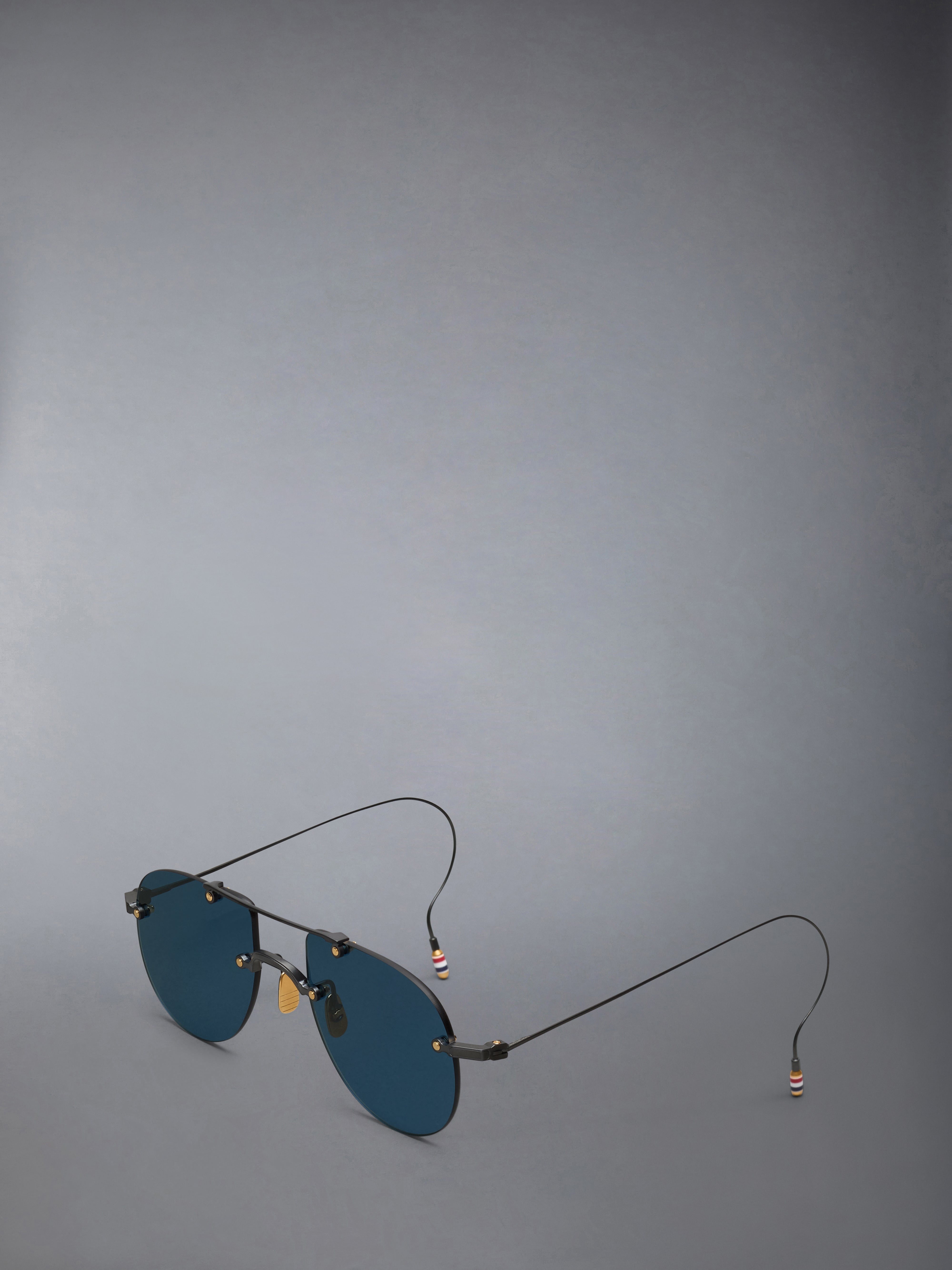 TITANIUM RIMLESS AVIATOR SUNGLASSES - 2