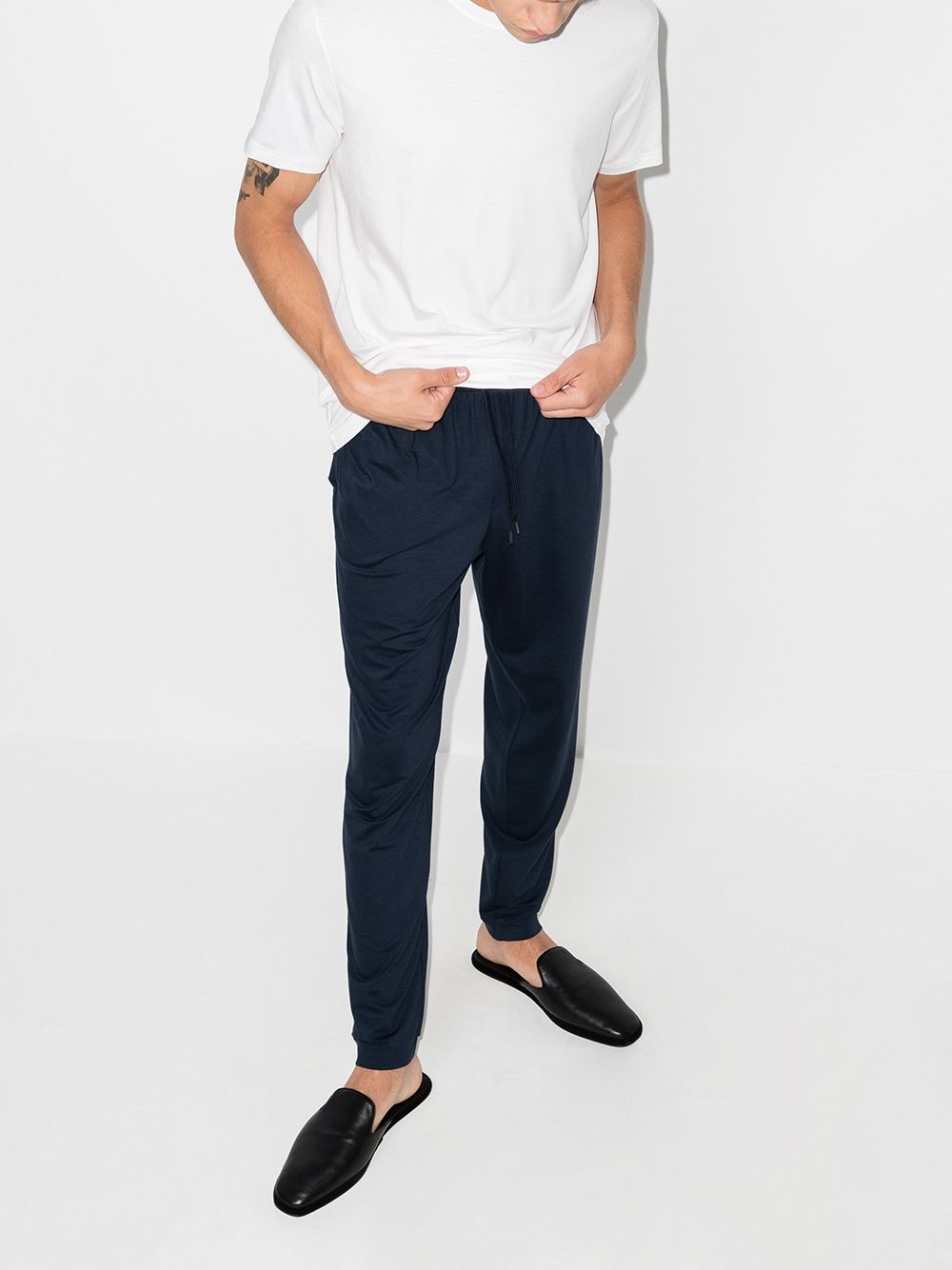 tapered track pants - 5