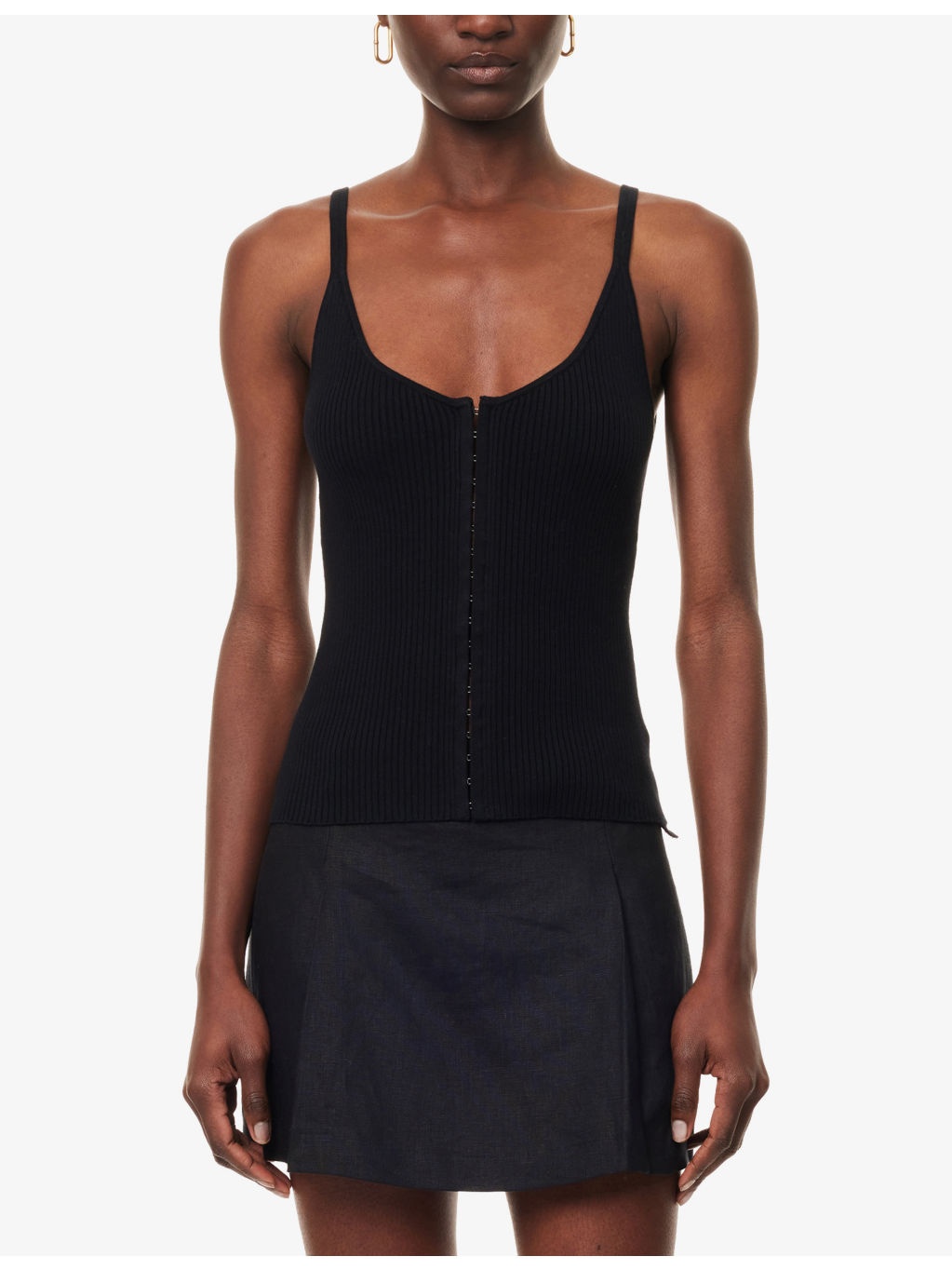 Eloise Ribbed Cotton-Blend Top - 3