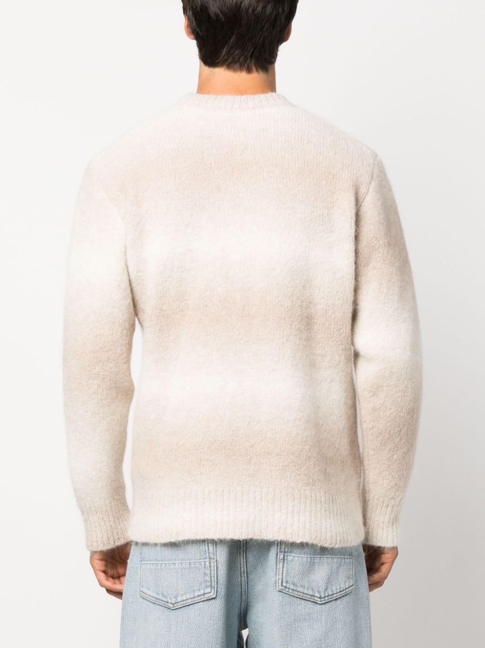 alpaca-blend crew neck jumper - 5