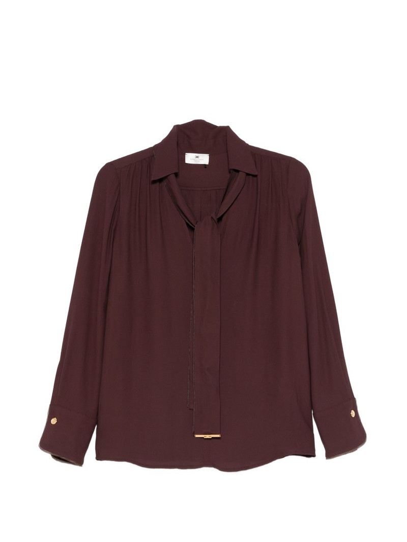 V-neck sashed top 1