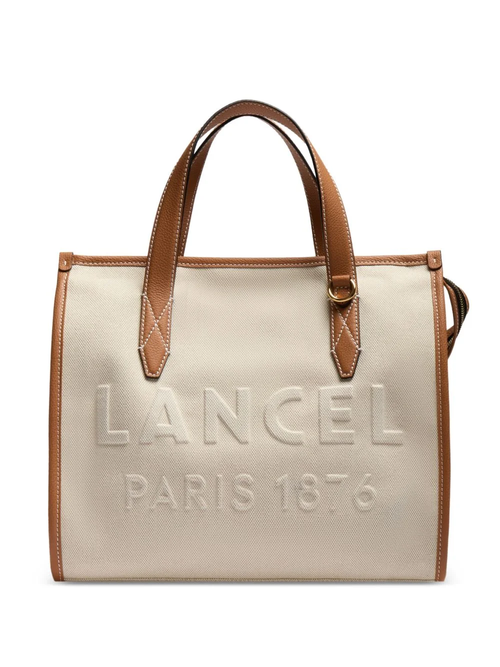Day embossed leather trim tote bag - 1