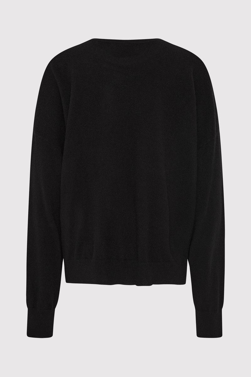 ST. AGNI Cashmere Sweater - Black outlook