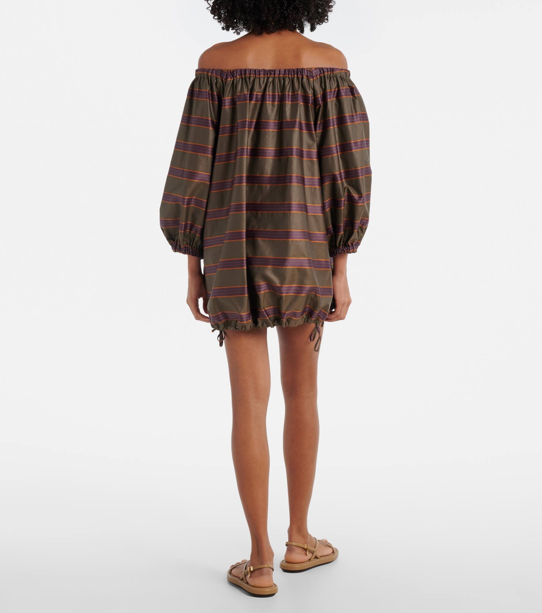 Alcamo cotton-blend canvas minidress - 3