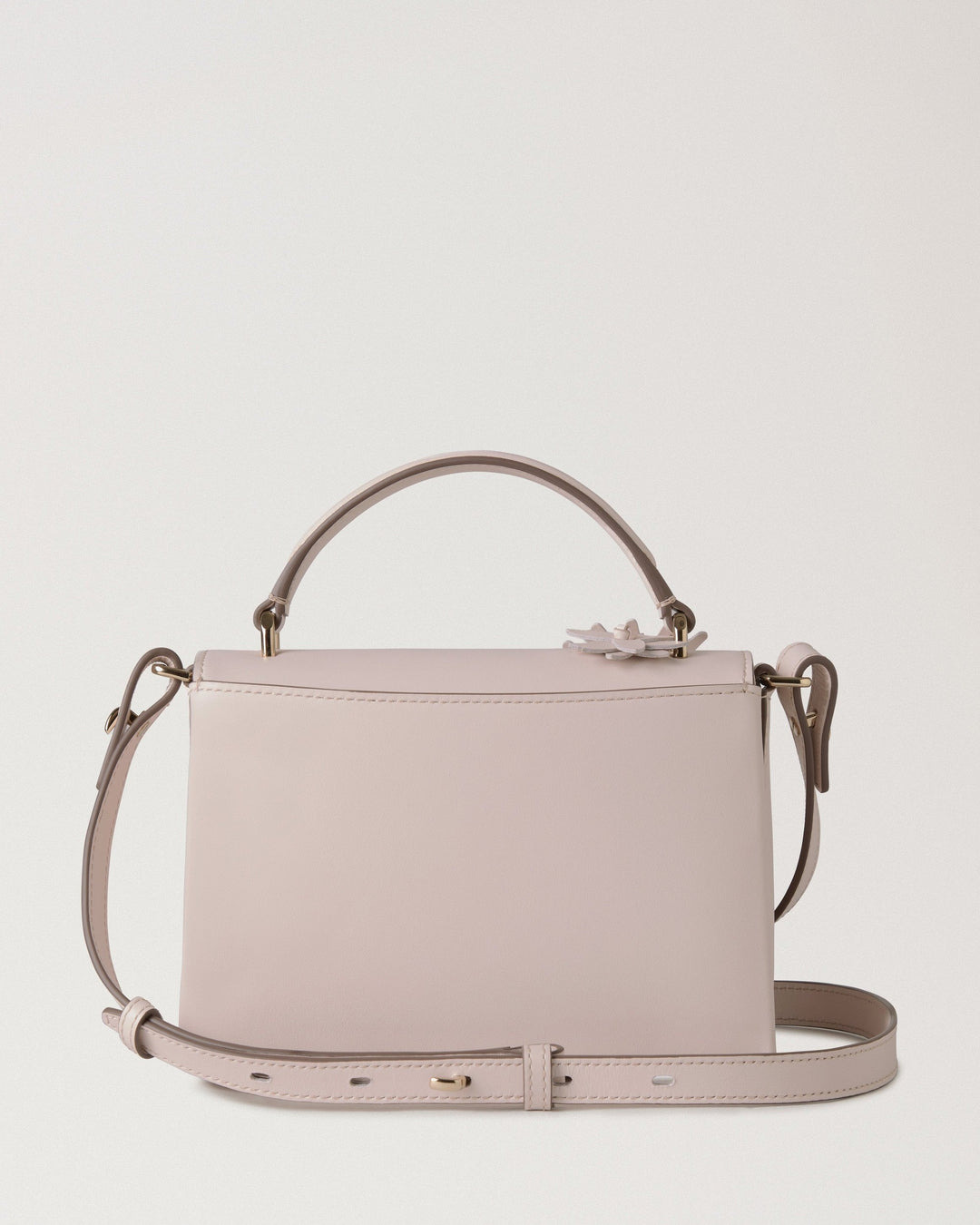 Small Lana Top Handle Blossom Pink High Gloss Leather & Flowers - 3