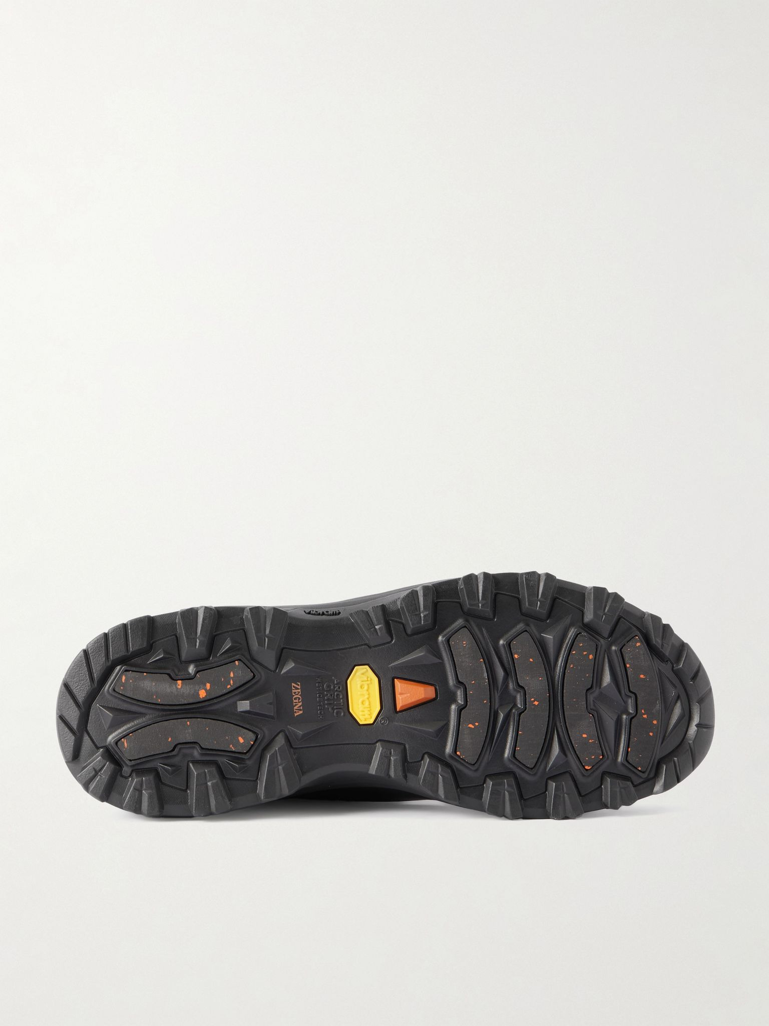 Triple Stitch™ Monte Rubber-Trimmed Suede Slip-On Sneakers Gray - 3