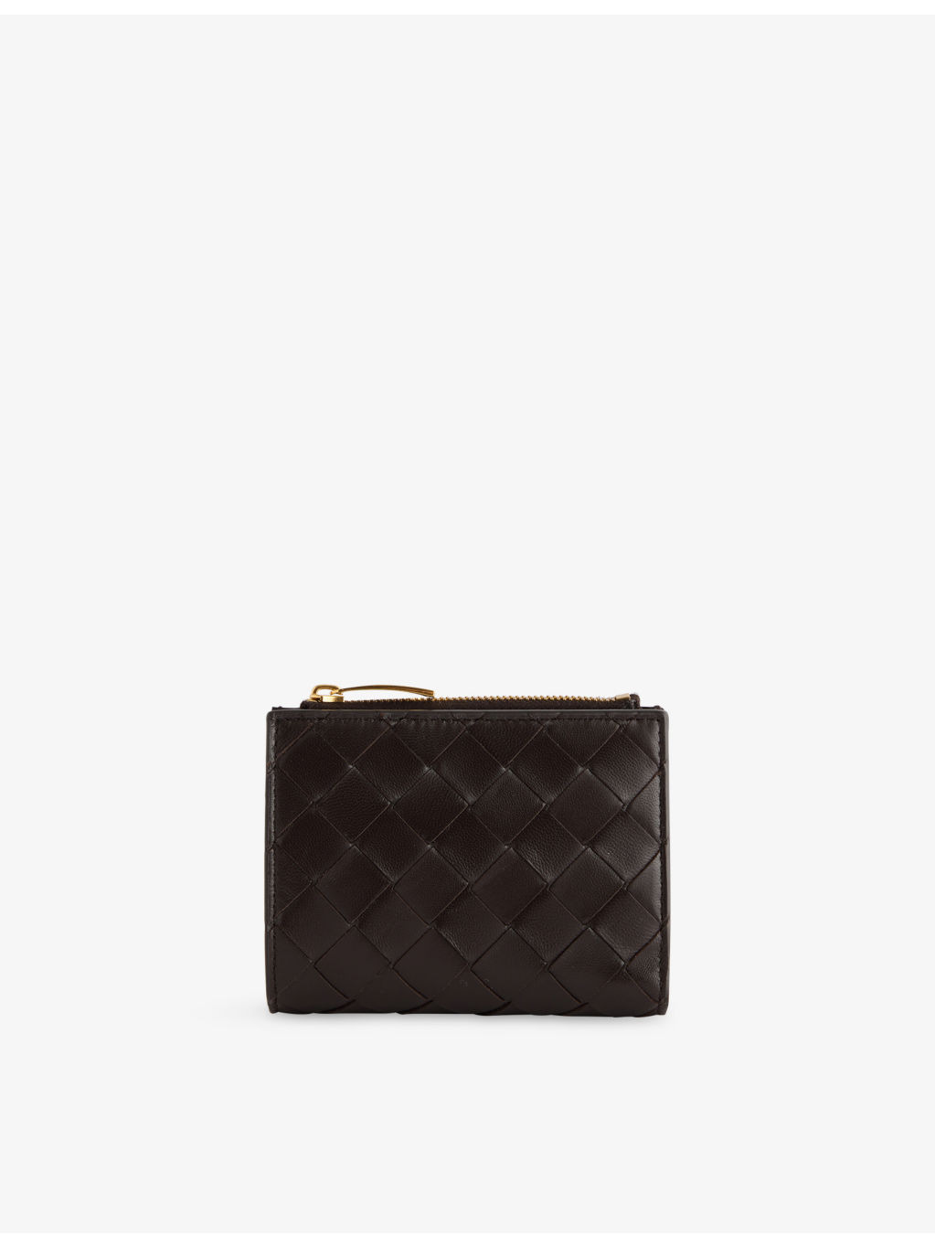 Intrecciato Compact Leather Wallet - 1
