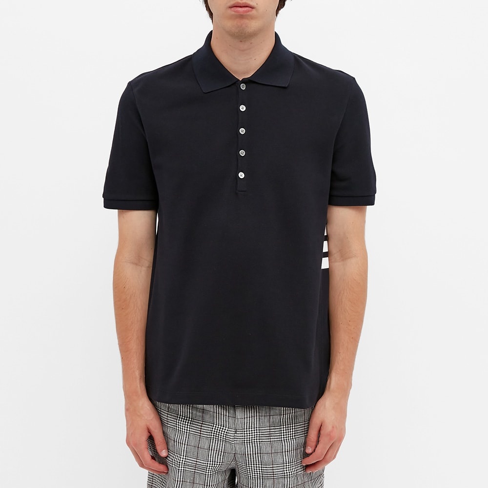 Thom Browne Side Four Bar Pique Polo - 3