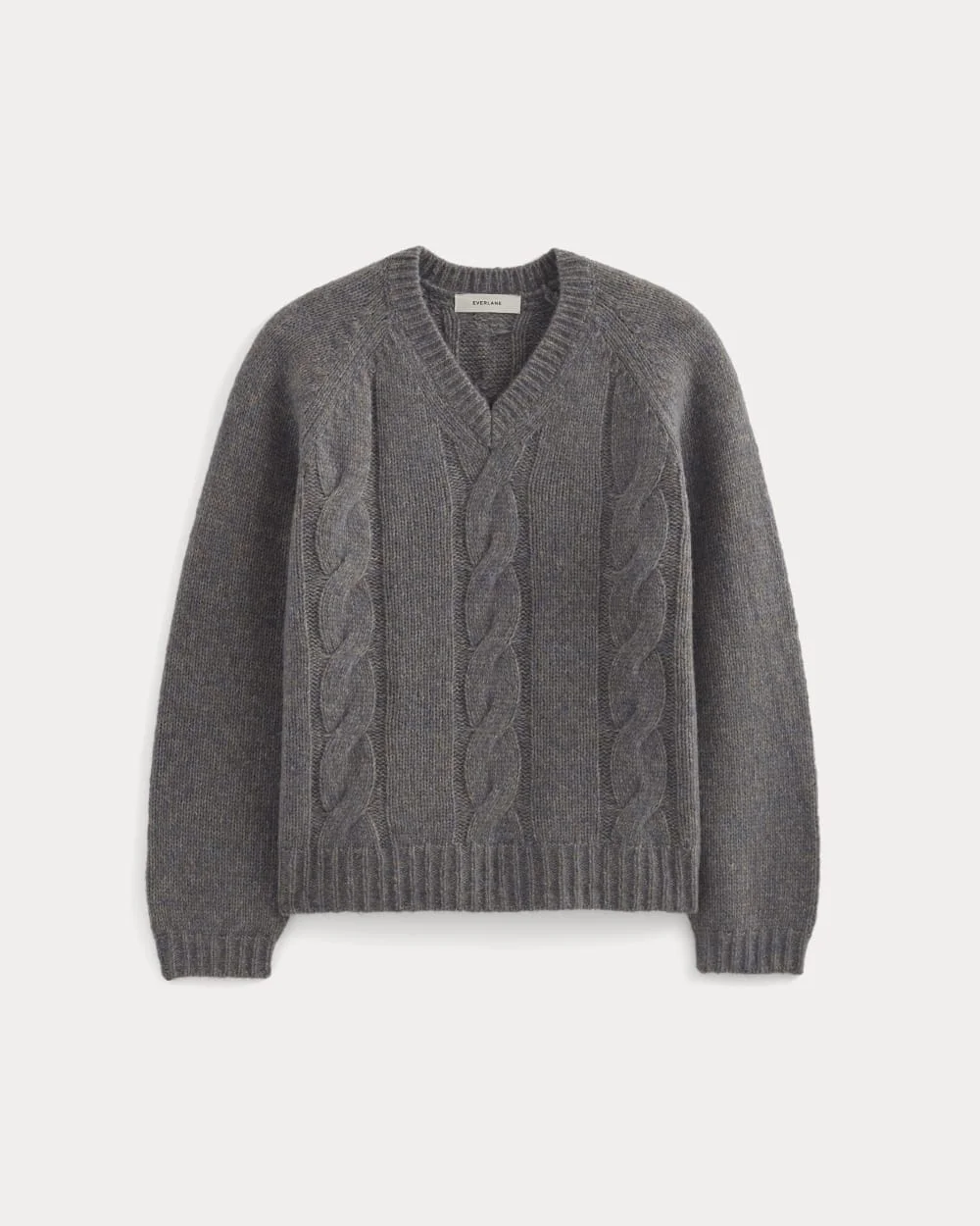 CLOUD CABLE V-NECK SWEATER - 1