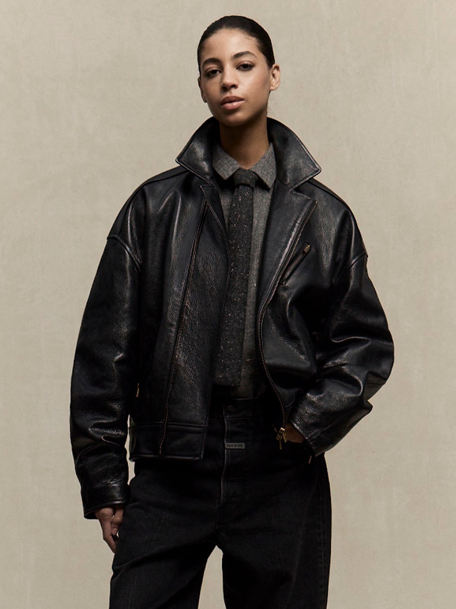Leather Motorcycle Jacket - 2