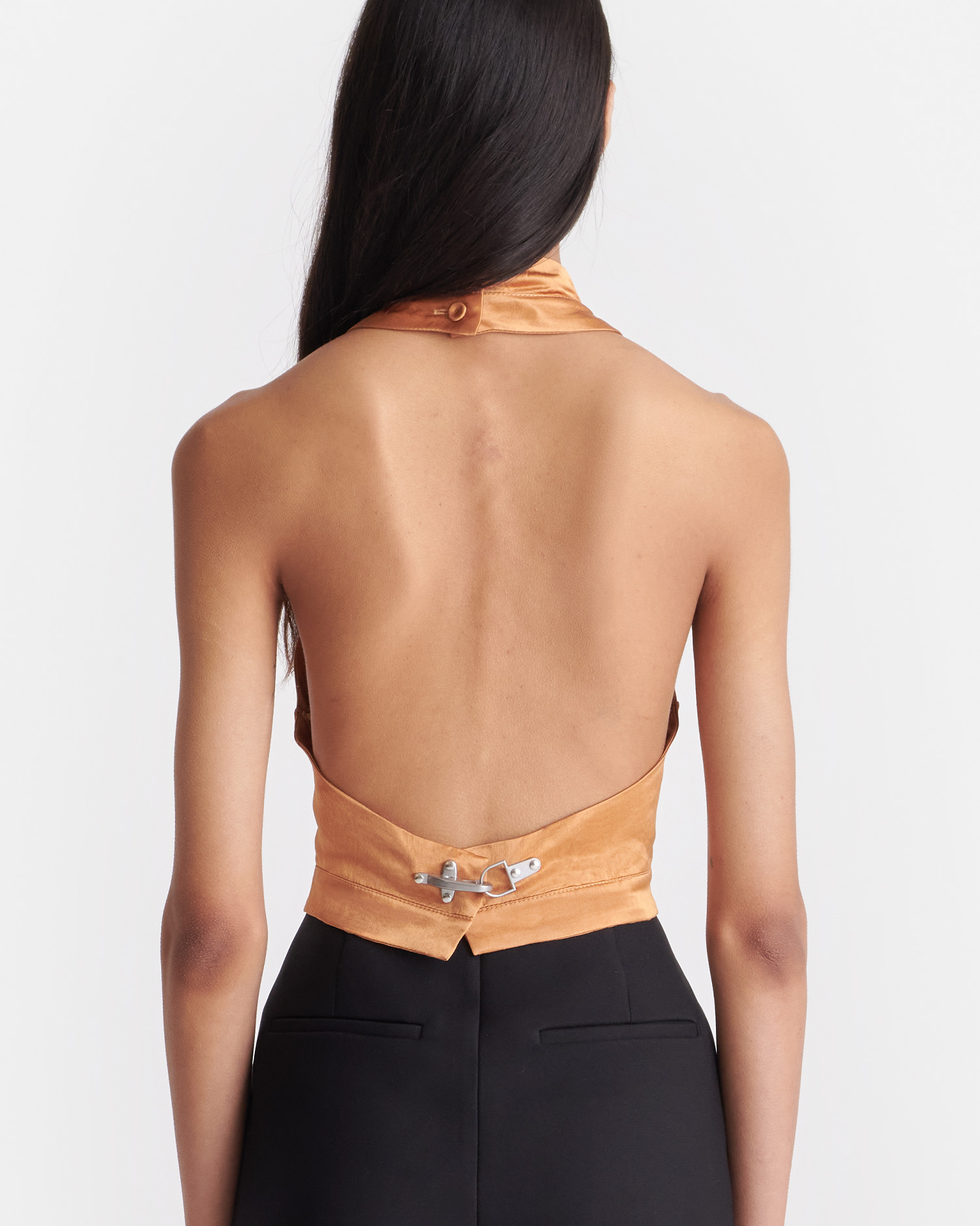 Crinkled Satin Top - 2