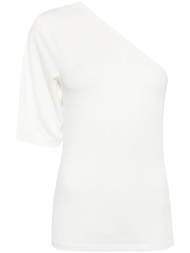 one-shoulder soft-jersey top 1
