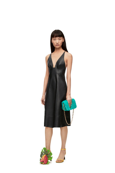 Loewe Anagram strappy dress in nappa outlook