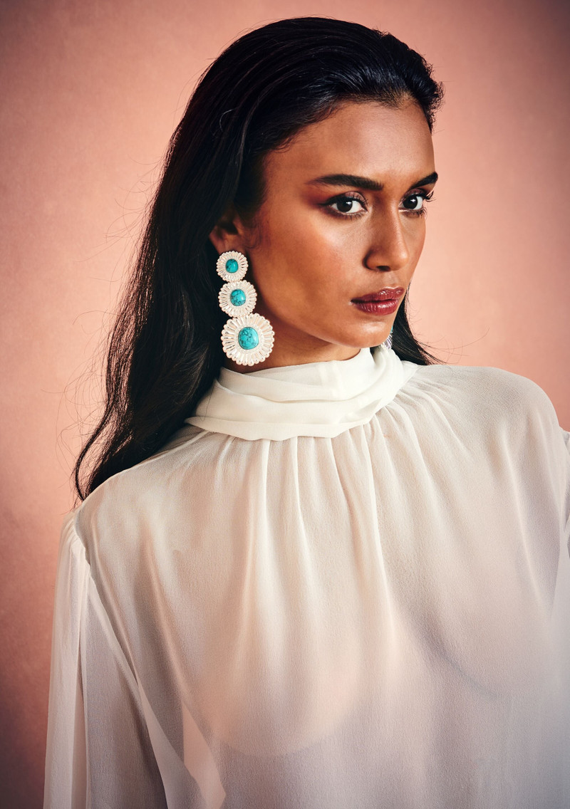 RETROFÊTE ORABELLA TURQUOISE EARRINGS outlook