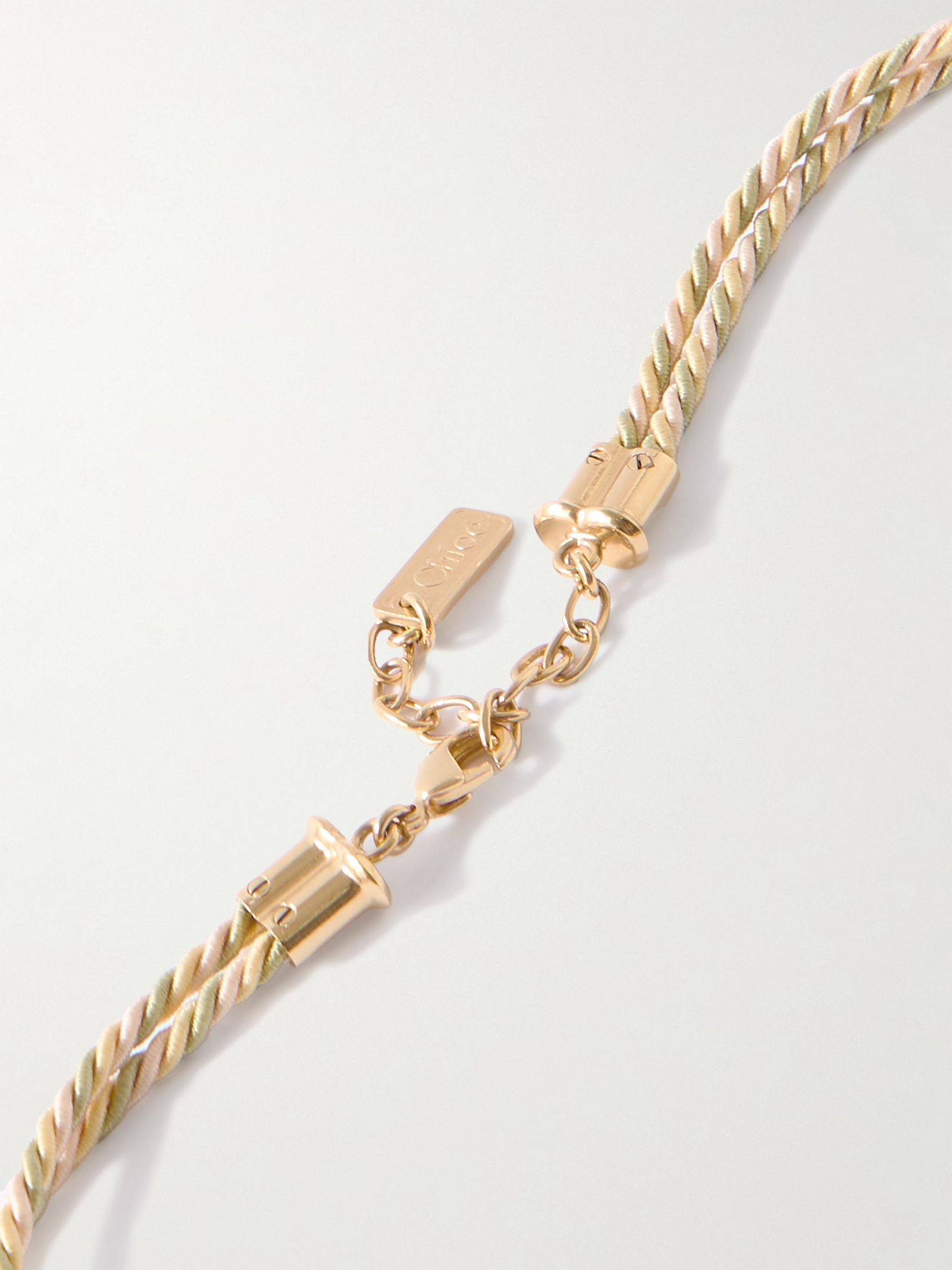 Gold-tone and cord necklace Gold - 3