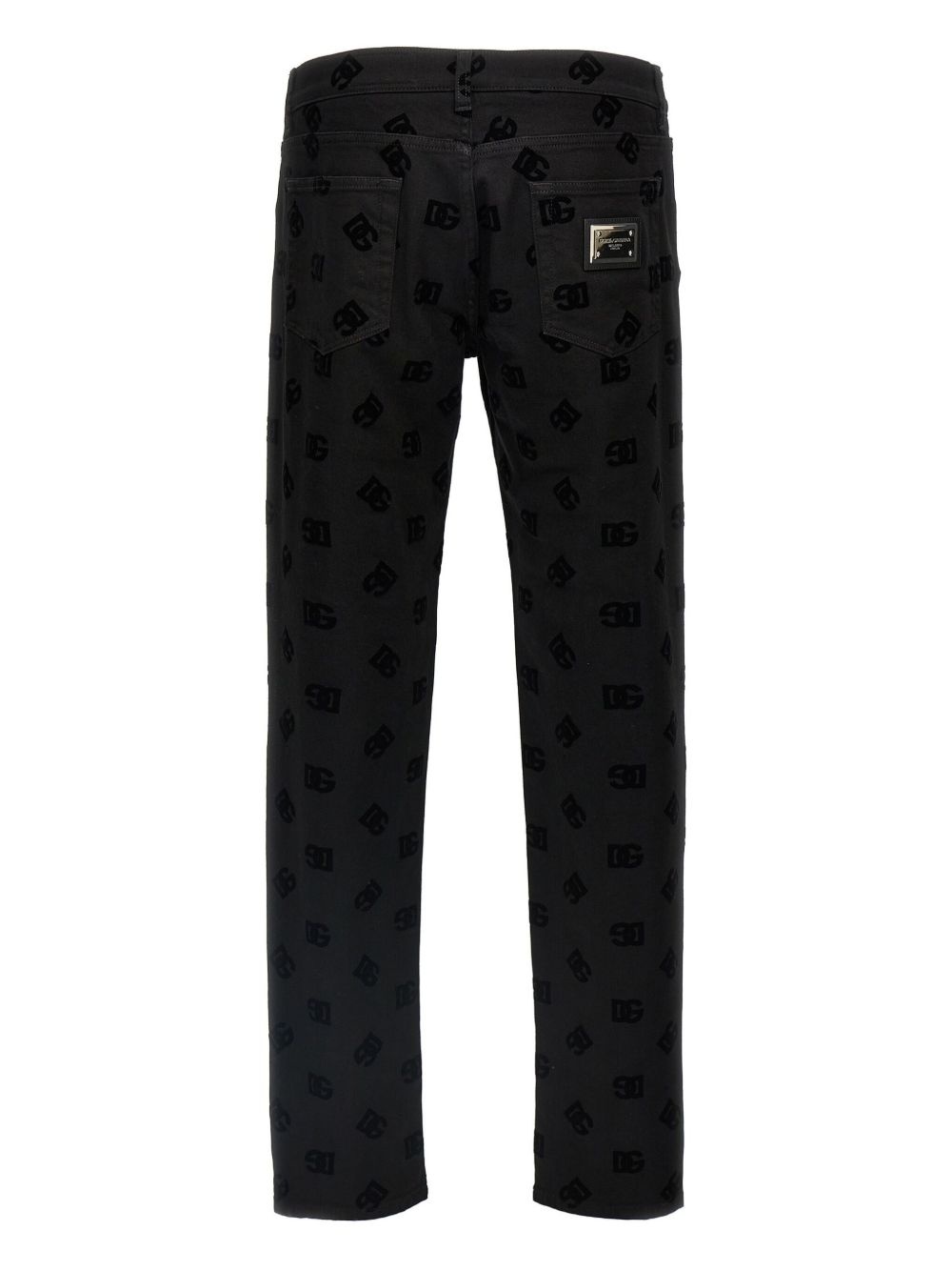 logo-embossed jeans - 2
