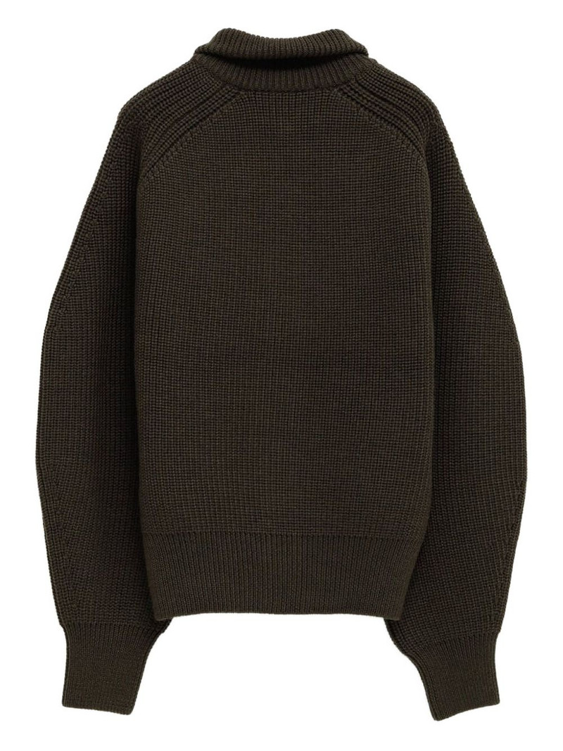 JACQUEMUS zip-front ribbed cardigan outlook
