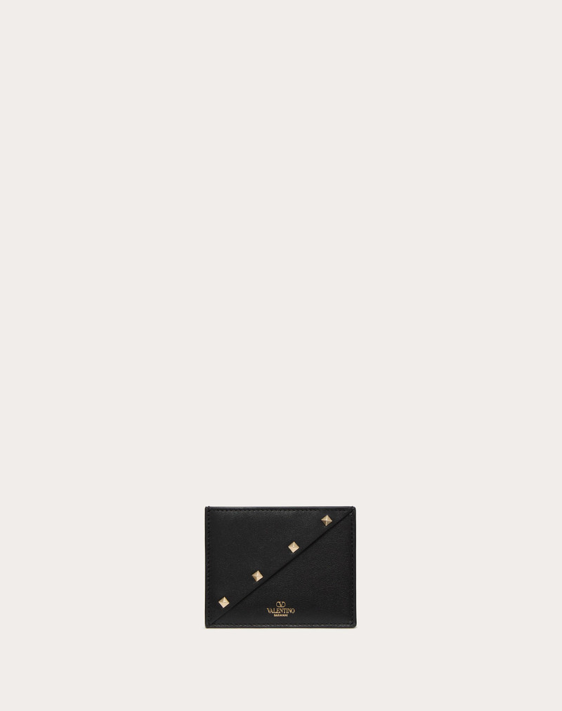 VALENTINO GARAVANI ROCKSTUD WISPY CARDHOLDER IN CALFSKIN 1