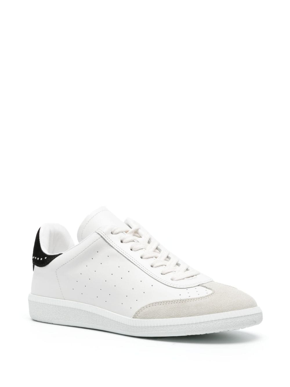 Beth crystal-embellished leather sneakers - 3