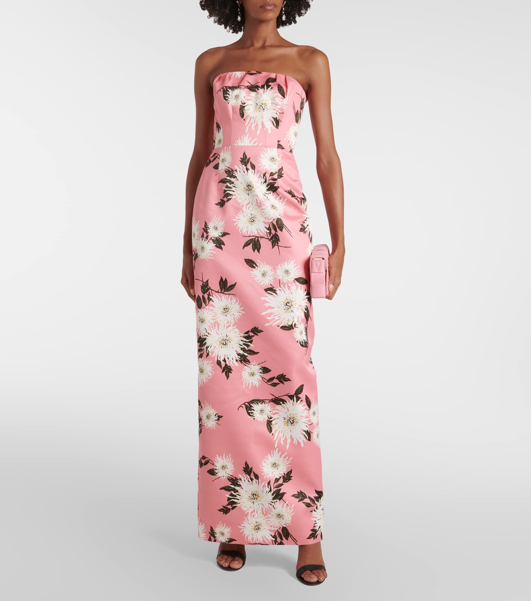 Emine floral taffeta faille gown - 2