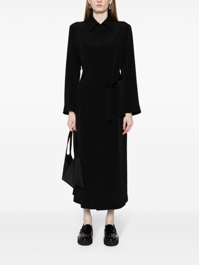 Yohji Yamamoto belted long coat outlook