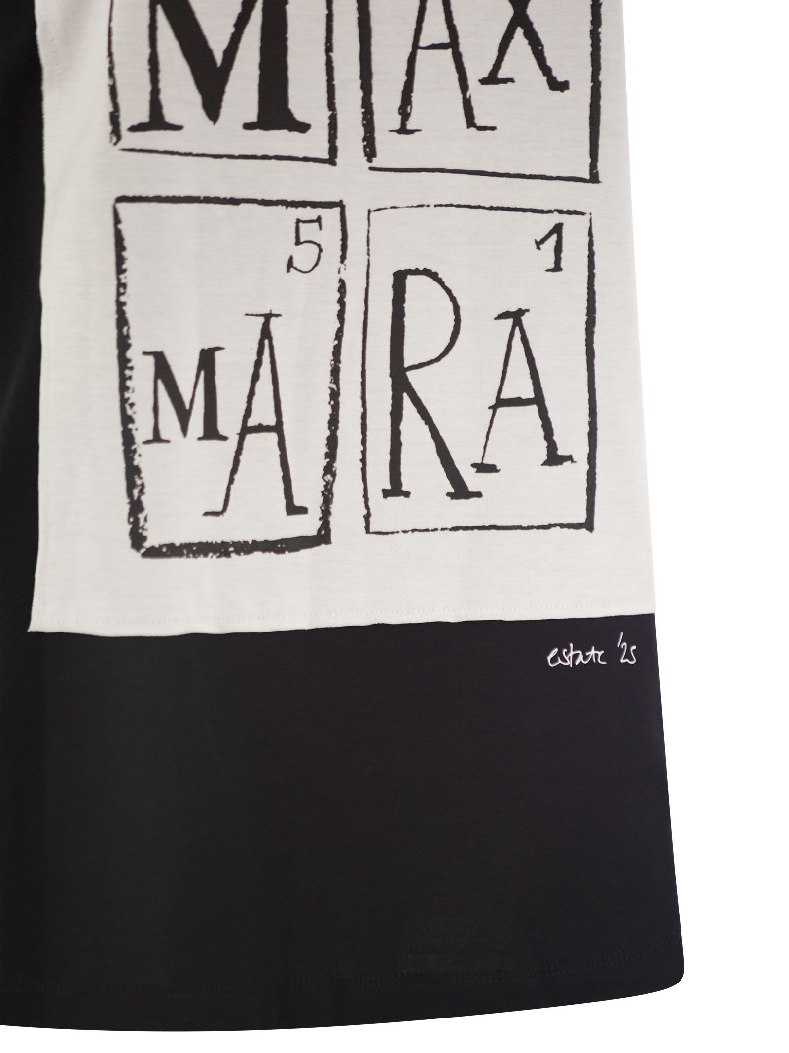 Maxmara Women Colibri - Cotton T-Shirt With Front Print - 4