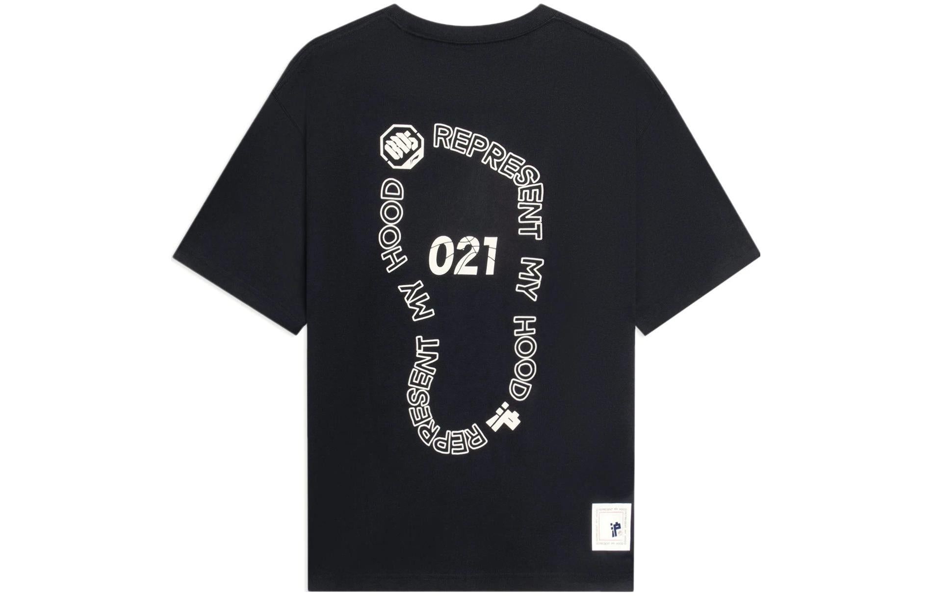 Li-Ning BadFive Graphic Loose Fit T-shirt 'Black White' AHSSB05-3 - 2